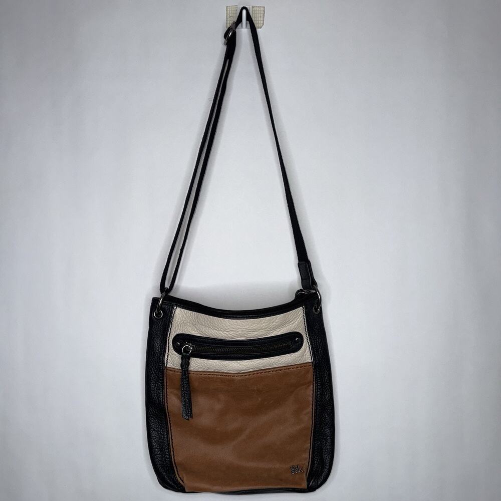 The Sak Women’s Laurel Tri Color Block Shoulder Crossbody Bag